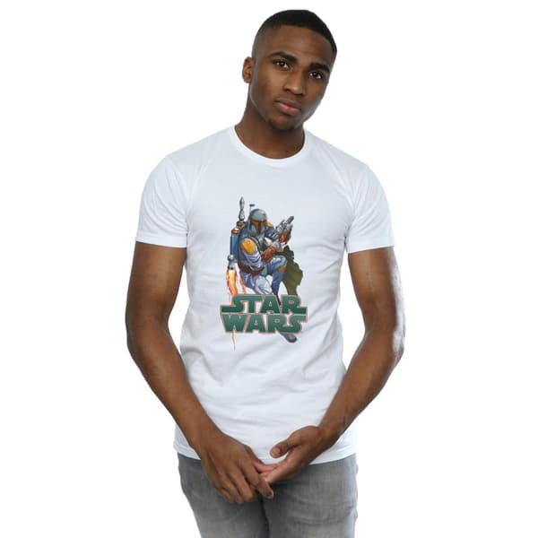 Star Wars Mens Boba Fett Fired Up T-Shirt