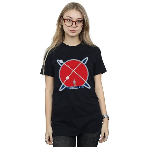 Marvel Dam/dam Ant-Man Planet Logo Boyfriend T-shirt i bomull