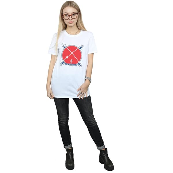 Marvel Dam/dam Ant-Man Planet Logo Boyfriend T-shirt i bomull