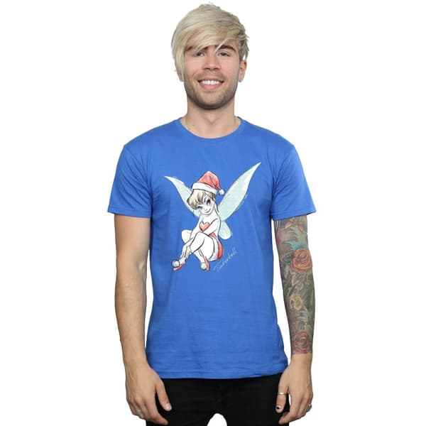 Disney Mens Tinkerbell Christmas Fairy T-Shirt