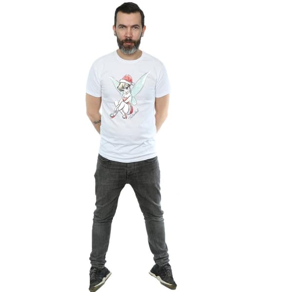 Disney Mens Tinkerbell Christmas Fairy T-Shirt