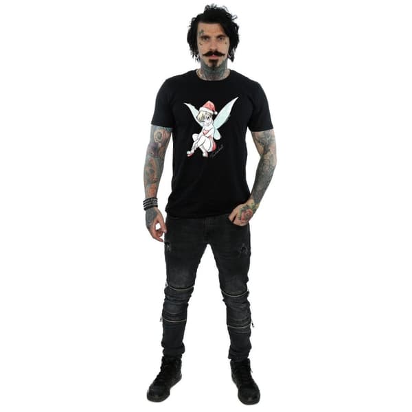 Disney Mens Tinkerbell Christmas Fairy T-Shirt