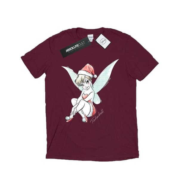 Disney Mens Tinkerbell Christmas Fairy T-Shirt