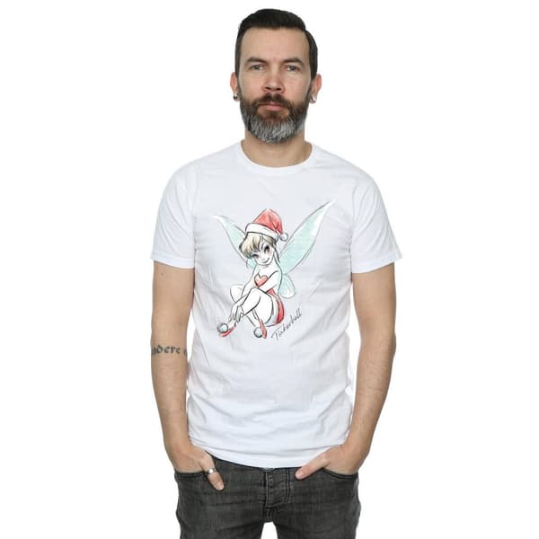 Disney Mens Tinkerbell Christmas Fairy T-Shirt