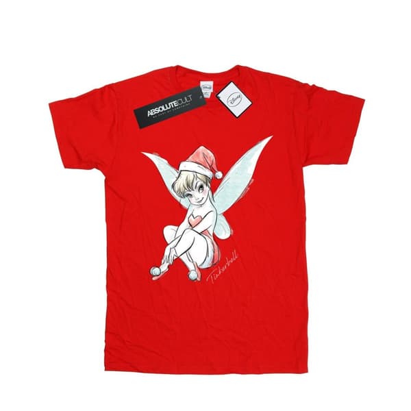 Disney Mens Tinkerbell Christmas Fairy T-Shirt