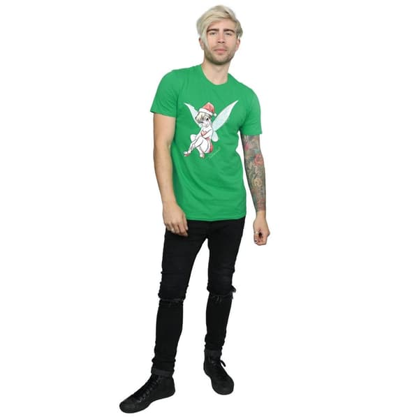 Disney Mens Tinkerbell Christmas Fairy T-Shirt