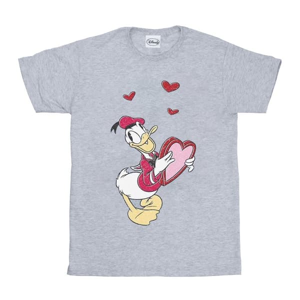 Disney Donald Duck Love Heart T-shirt - herr
