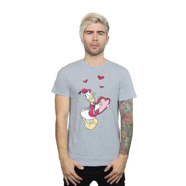 Disney Donald Duck Love Heart T-shirt - herr