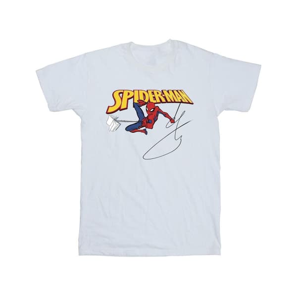 Marvel Spider-Man With A Book T-shirt i bomull för flickor