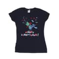 Miniatyrbillede 1 af 3: Disney Womens/Ladies Lilo And Stitch Stitch Merry Everything Cotton T-Shirt