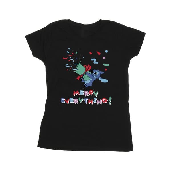 Disney Dam/Lillo And Stitch Stitch Merry Everything - T-shirt i bomull