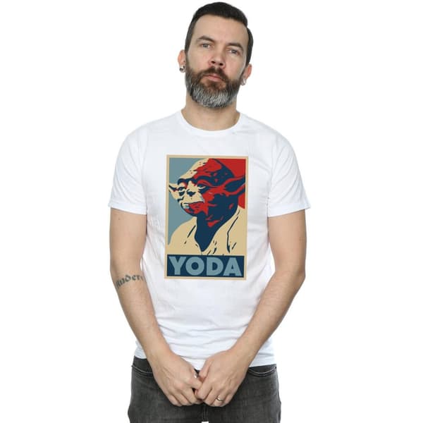 Star Wars Mens Yoda Poster T-Shirt