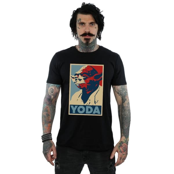 Star Wars Mens Yoda Poster T-Shirt