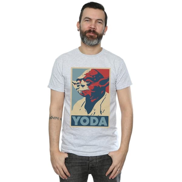 Star Wars Mens Yoda Poster T-Shirt