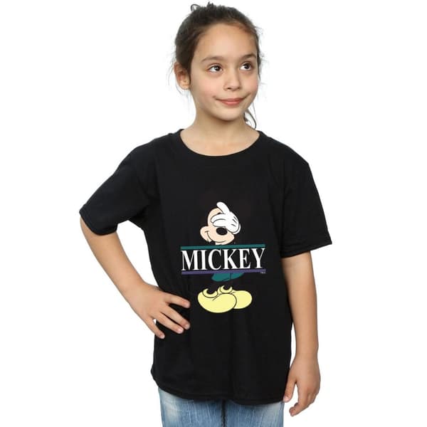Disney T-shirt i bomull med Musse Pigg-bokstäver för flickor