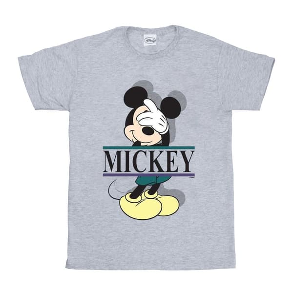Disney Girls Mickey Mouse Letters Cotton T-Shirt