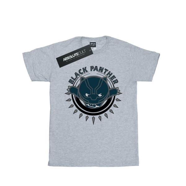 Marvel Mens Kawaii Black Panther Pounce T-Shirt