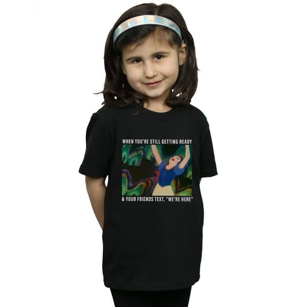 Disney Princess Snow White Still Getting Ready T-shirt i bomull för flickor