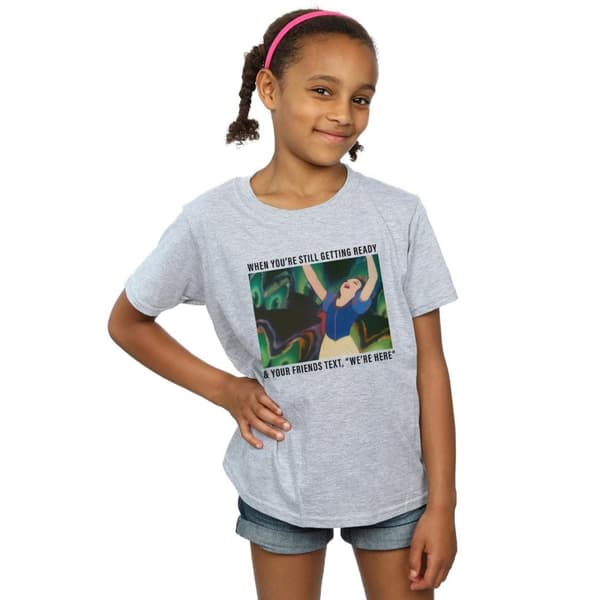 Disney Princess Snow White Still Getting Ready T-shirt i bomull för flickor