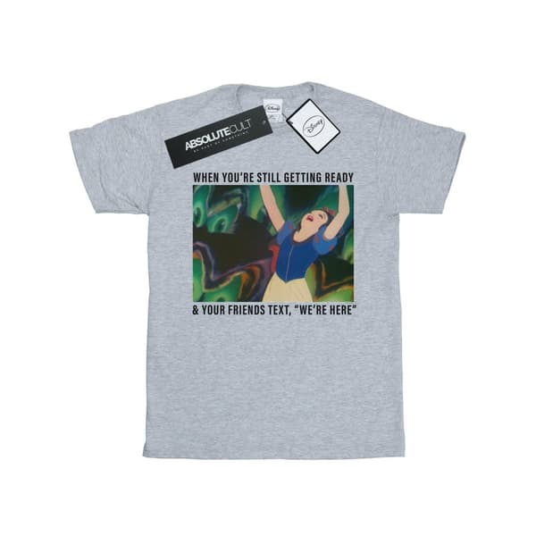 Disney Princess Snow White Still Getting Ready T-shirt i bomull för flickor