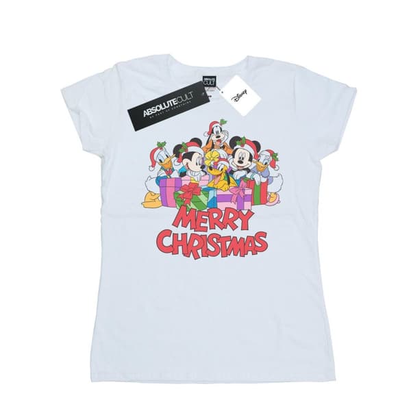 Disney Dam/Tjej Musse Pigg och vänner jul t-shirt i bomull