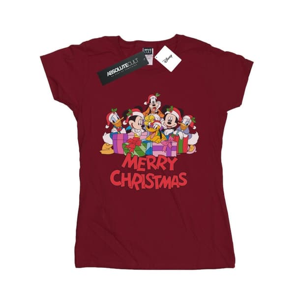 Disney Dam/Tjej Musse Pigg och vänner jul t-shirt i bomull