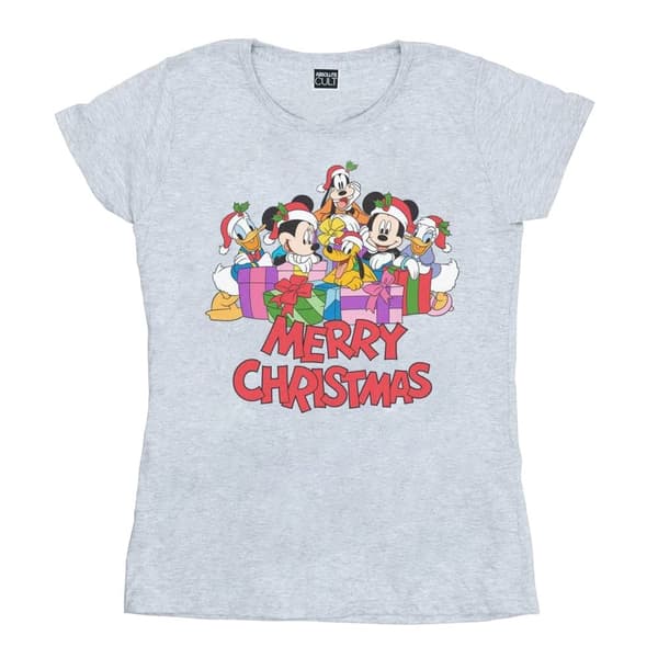 Disney Dam/Tjej Musse Pigg och vänner jul t-shirt i bomull