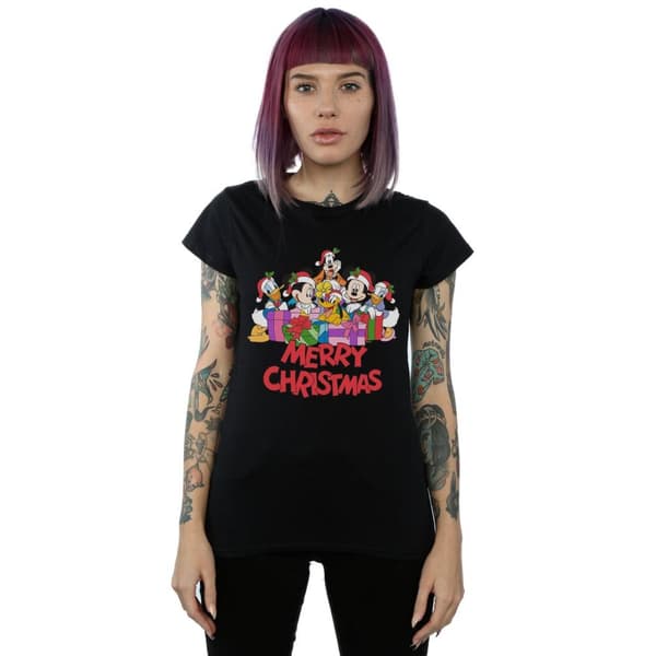 Disney Dam/Tjej Musse Pigg och vänner jul t-shirt i bomull