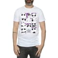 Miniatyrbilde 3 av 5: Disney Mens Nightmare Before Christmas Many Faces Of Jack Squares T-Shirt