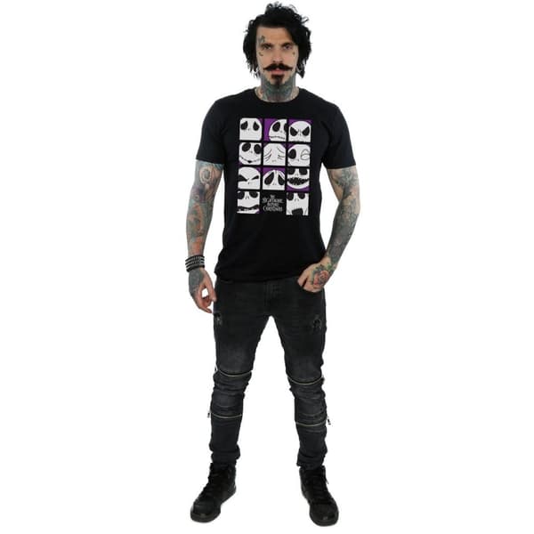 Disney Herr Nightmare Before Christmas - Jacks många ansikten - Squares T-shirt