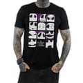 Miniatyrbilde 3 av 5: Disney Mens Nightmare Before Christmas Many Faces Of Jack Squares T-Shirt