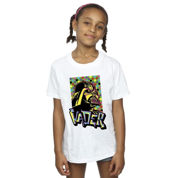 Star Wars Vader Graffiti Pop Art T-shirt i bomull för flickor