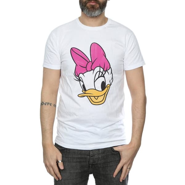 Disney Mens Daisy Duck Head Painted T-Shirt