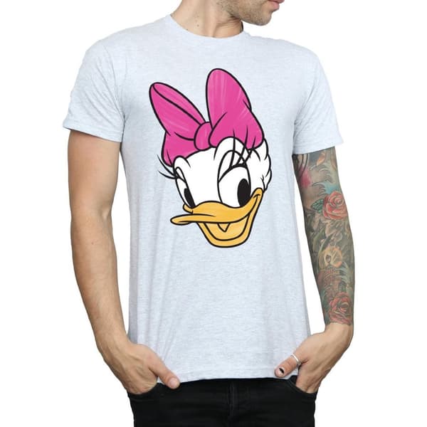 Disney Mens Daisy Duck Head Painted T-Shirt