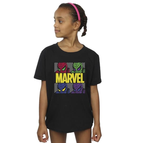 Marvel Girls Spider-Man Pop Art Cotton T-Shirt