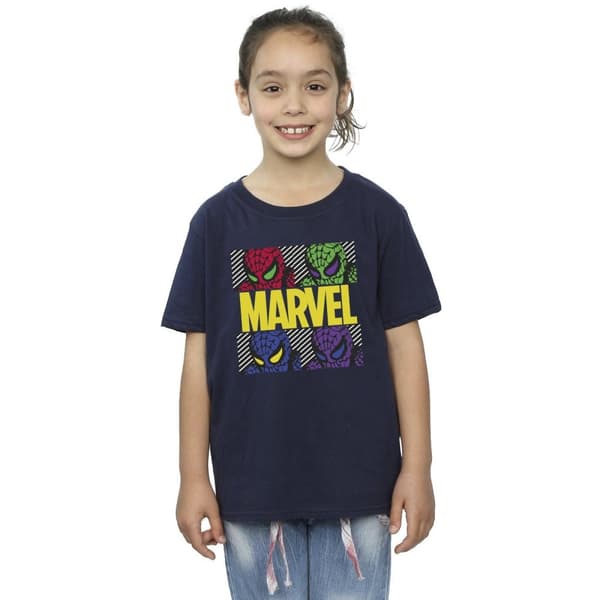 Marvel Girls Spider-Man Pop Art Cotton T-Shirt