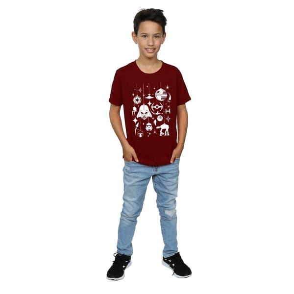 Star Wars T-shirt med juldekorationer för pojkar