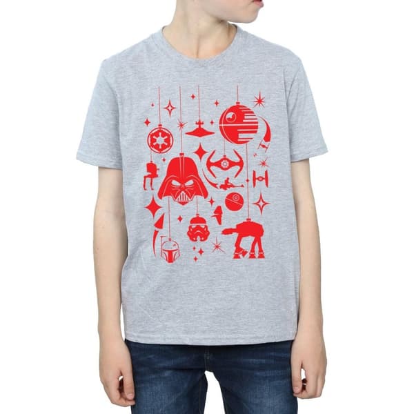 Star Wars T-shirt med juldekorationer för pojkar