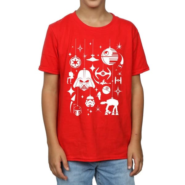 Star Wars T-shirt med juldekorationer för pojkar