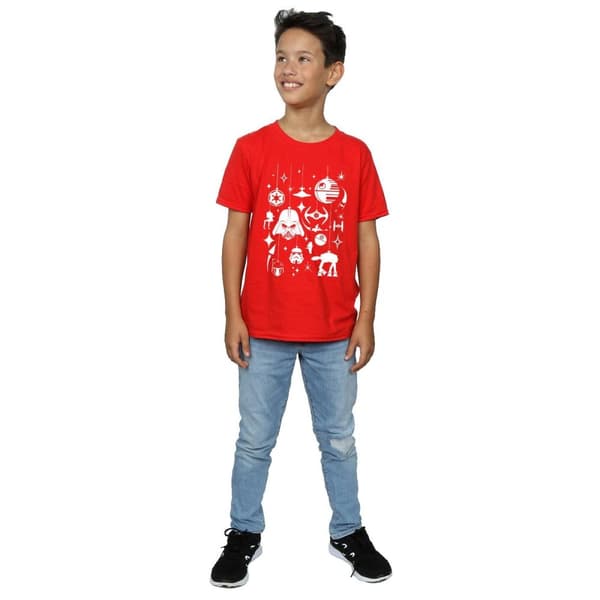 Star Wars T-shirt med juldekorationer för pojkar