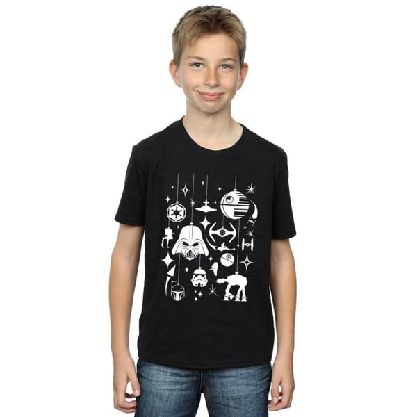 Star Wars T-shirt med juldekorationer för pojkar