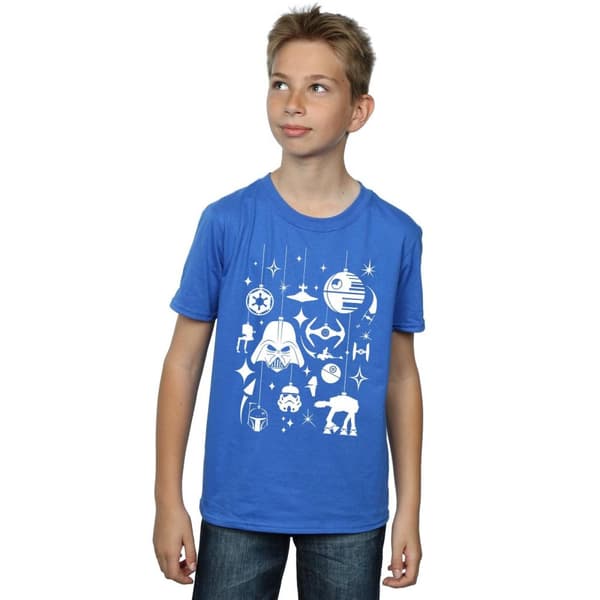 Star Wars T-shirt med juldekorationer för pojkar