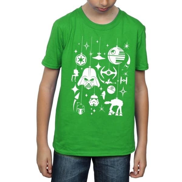 Star Wars T-shirt med juldekorationer för pojkar