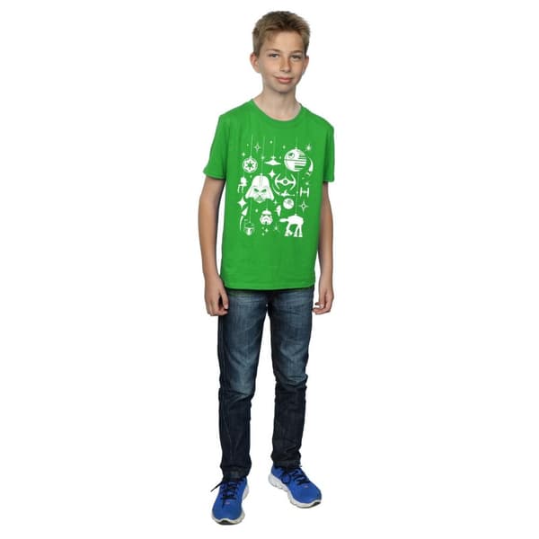 Star Wars T-shirt med juldekorationer för pojkar