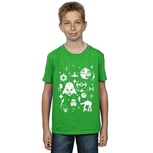 Star Wars T-shirt med juldekorationer för pojkar