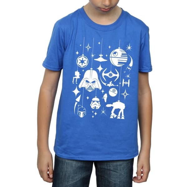 Star Wars T-shirt med juldekorationer för pojkar