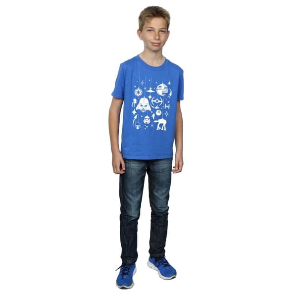 Star Wars T-shirt med juldekorationer för pojkar