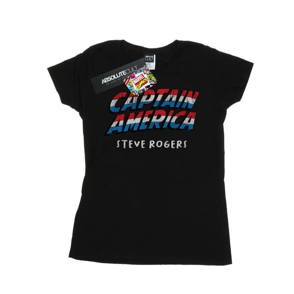 Marvel Womens/Ladies Captain America AKA Steve Rogers Cotton T-Shirt