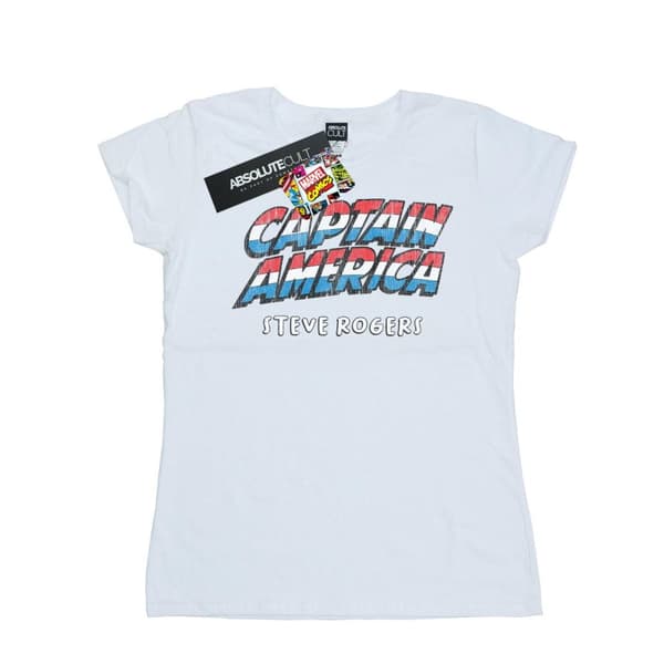 Marvel Dam/Tjej Captain America AKA Steve Rogers T-shirt i bomull