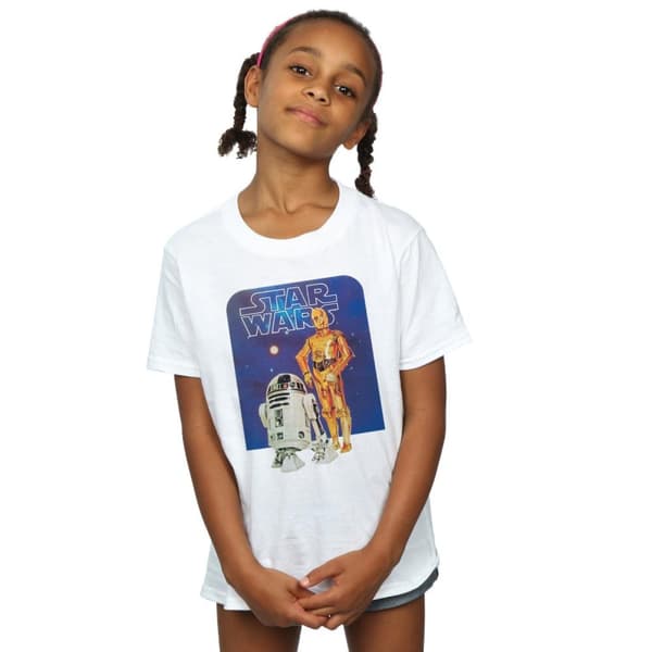 Star Wars R2-D2 och C-3PO t-shirt i bomull för flickor